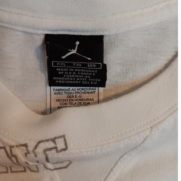 Nike Air Jordan Vintage Flight Tee Mens XXL Vtg White 360 Slam Dunk Basketball - Picture 5 of 10